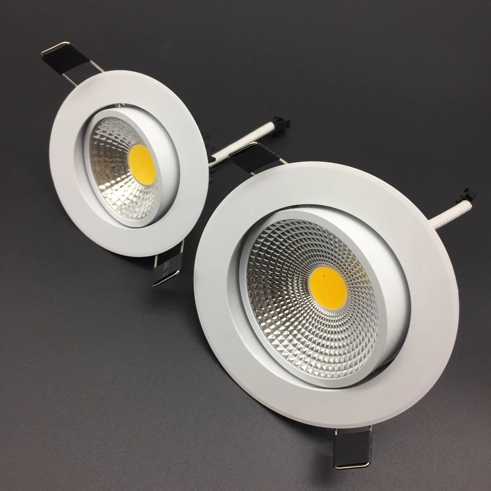 

Dimmable Led downlight light COB Ceiling Spot Light 5W 7W 9W 12W 85-265V ceiling recessed Lights Indoor Lighting