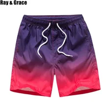 Солнцезащитные GRACE быстросохнущая Для Мужчин's Пляжные шорты летние мужские пляжные шорты спортивные Серфинг Плавание шорты дышащая Для мужчин, спортивные шорты для бега