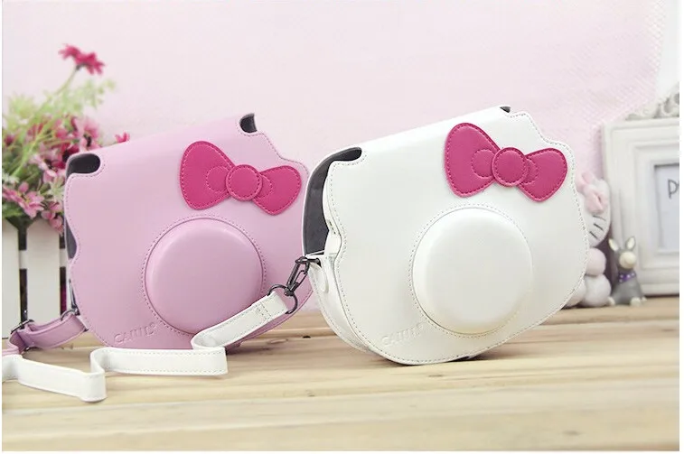 FUJIFILM мгновенная камера из искусственной кожи чехол сумка для Polaroid Instax Mini hello kitty плечевой ремень модный защитный чехол Крышка