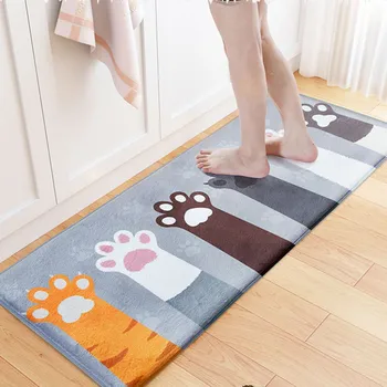 

Cat's Paw Floor Mat Multi Colours And Size Mat Kitchen Bathroom Door Suction Waterproof Carpet Non-slip Bath Mat Floor Rug