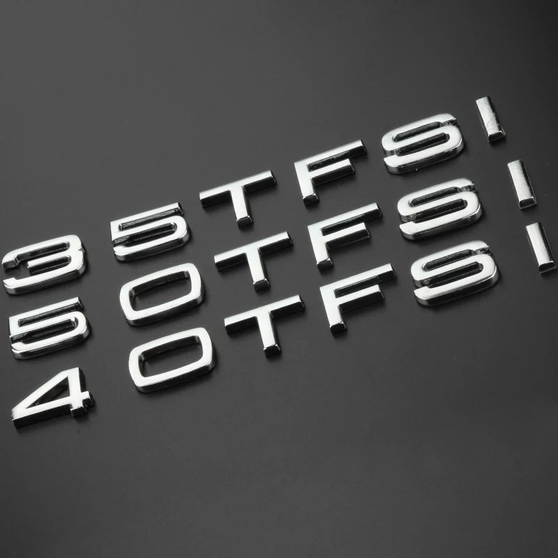 Перемещение автомобиля Стикеры s для Audi A3 A4 A6 Q3 Q5 Q7 30 35 40 45 50 55 TFSI ограниченное 3D