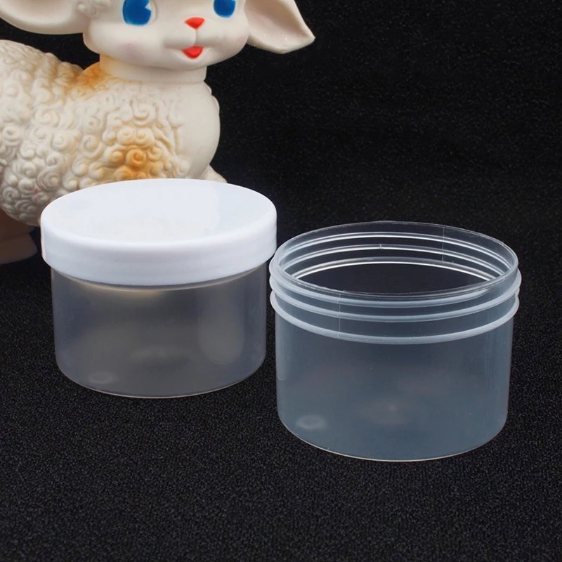 

Happy Monkey 20pcs/Lot 150ml Slime Box New Plastic Storage Box With Lids Slime Container For Fluffy Clear Slime Accessories Toy