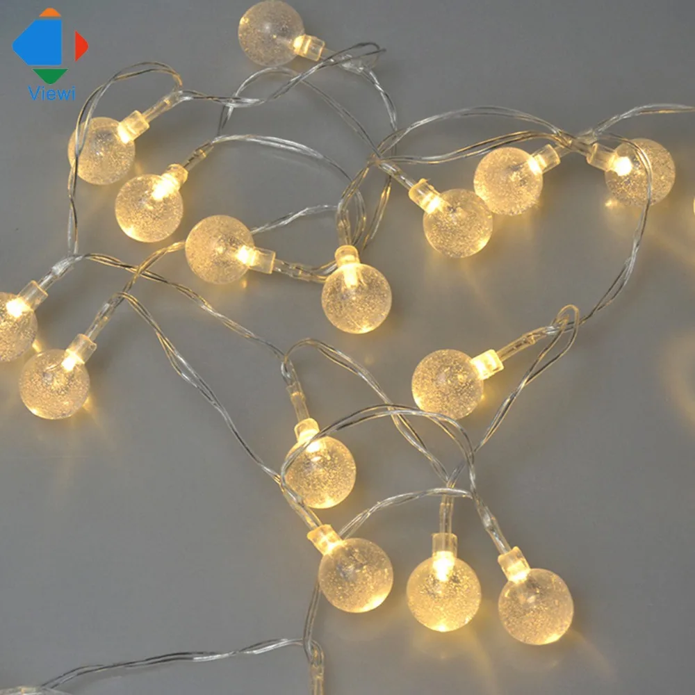 Viewi Warm white fairy lights 30X bulb lighting 6M led christmas light