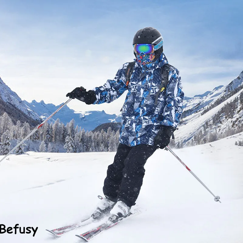 

Marsnow Brand Cotton-Padded Men Ski Suit Coats Thermal Waterproof Windrpoof Skiing Jacket Pants Men's Winter Snowboard Suit Sets