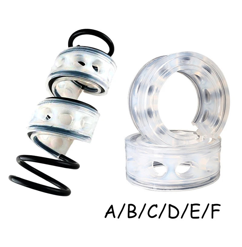 

2Pcs Car Shock Absorber Spring Bumper Power Auto-buffers A/B/C/D/E/F Type Springs Bumpers Cushion Universal For The Cars Buffer