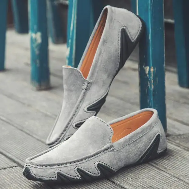 

2018 New Genuine Leather Soft Driving Shoes Formal Moccasins Loafers Men Casual Shoes Breathable Flats Oxford Shoes BN01-20