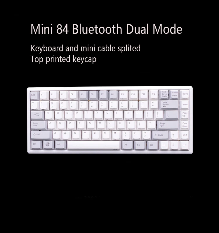 Сливы 66 75 84 87 108 Bluetooth 4,0 USB двойной режим 35g 45g Realforce структура емкостная клавиатура - Цвет: Mini 84 45g Top Pri