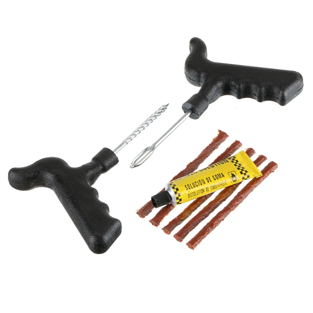 8PCS Motorcycle/Car Tubeless Tyre Puncture Repair Kit Tool Tire Plug