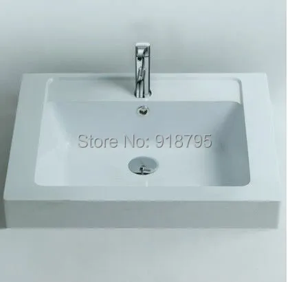 

Rectangular bathroom Solid surface stone counter top Vessel sink fashionable Above counter washbasin RS3801-359