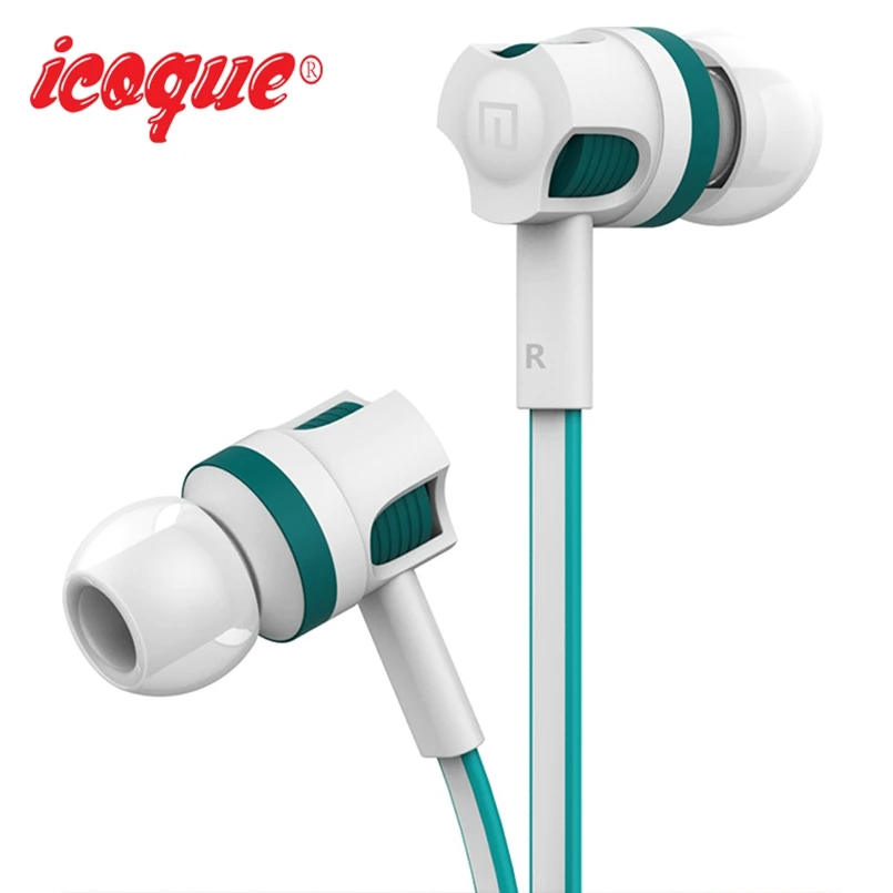 Icoque проводные наушники вкладыши 3 5 мм Hifi музыкальный стерео звук супер бас с