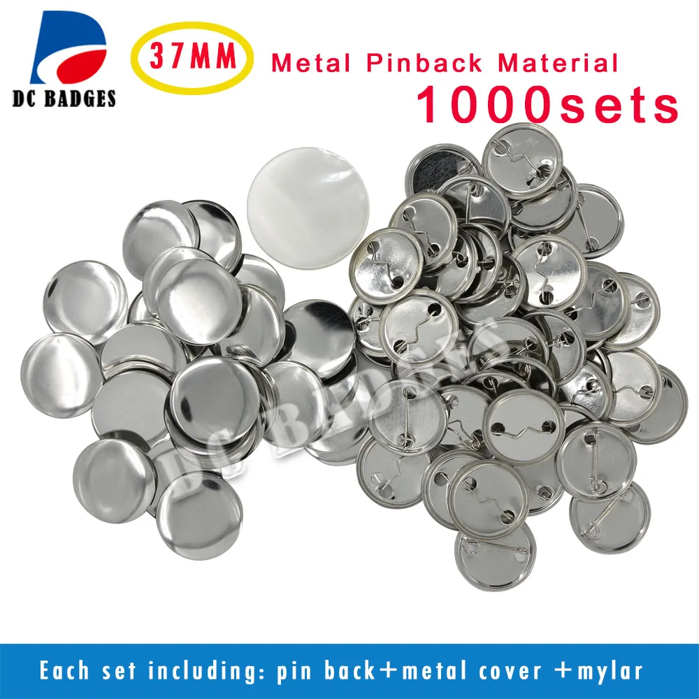 Металлический значок для кнопки New Pro 1 5 &quot37 мм 1000 комплектов|pinback button badge|badge