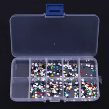 Ногтей Box арт инструменты горный хрусталь ящик для хранения ювелирных изделий Бусы из драгоценных камней блеск украшения Дисплей Организатор салон ногтей маникюр