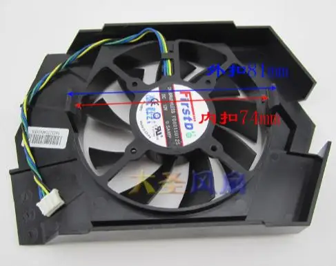GT740 OC 2GD5/GTX 750Ti FD8015U12S вентилятор графической карты|Кулеры/вентиляторы/системы