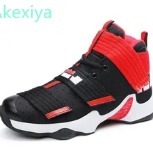 Мужская обувь; обувь Lebron James; высокие кроссовки; профессиональная обувь до лодыжки; Противоударная Баскетбольная обувь с воздушной подушкой; homme baloncesto