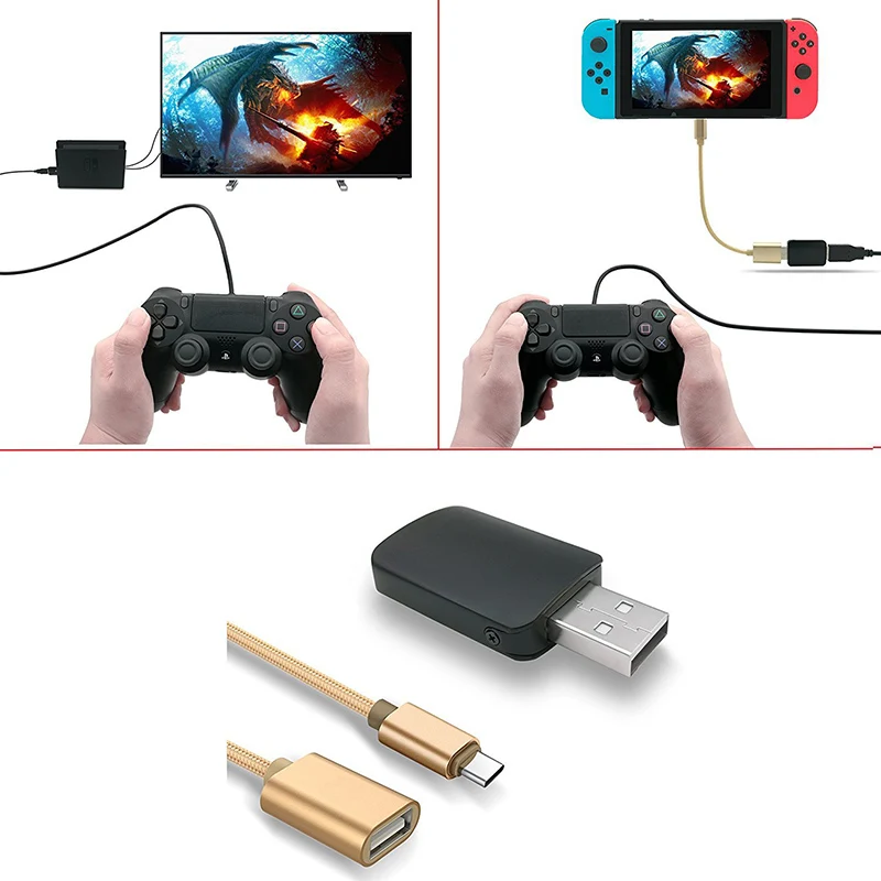 for Nintend Switch USB Controller Converter Adapter For PS3 PS4 Xbox 360 Xbox One Wired Gamepad to Nintend Switch OTG Cable
