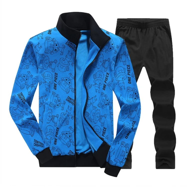 AmberHear весенне-осенний мужской спортивный костюм комплект из двух предметов, спортивный костюм, куртка+ штаны, спортивный костюм с принтом для мужчин, комплект одежды 8XL