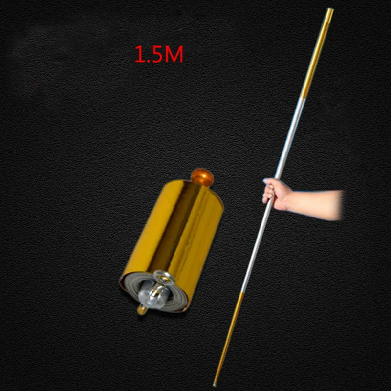 1pcs-150CM-length-golden-Silver-cudgel-metal-Appearing-Cane-magic-tricks-for-professional-magician-stage-street