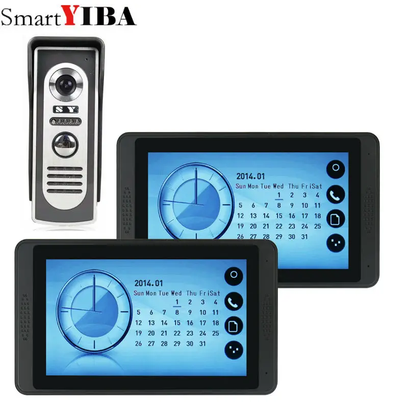 

Full touch screen 7" Wired Video Intercom Video Doorbell With Outdoor Camera Visual Intercom Remote Unlock Video Door Phone