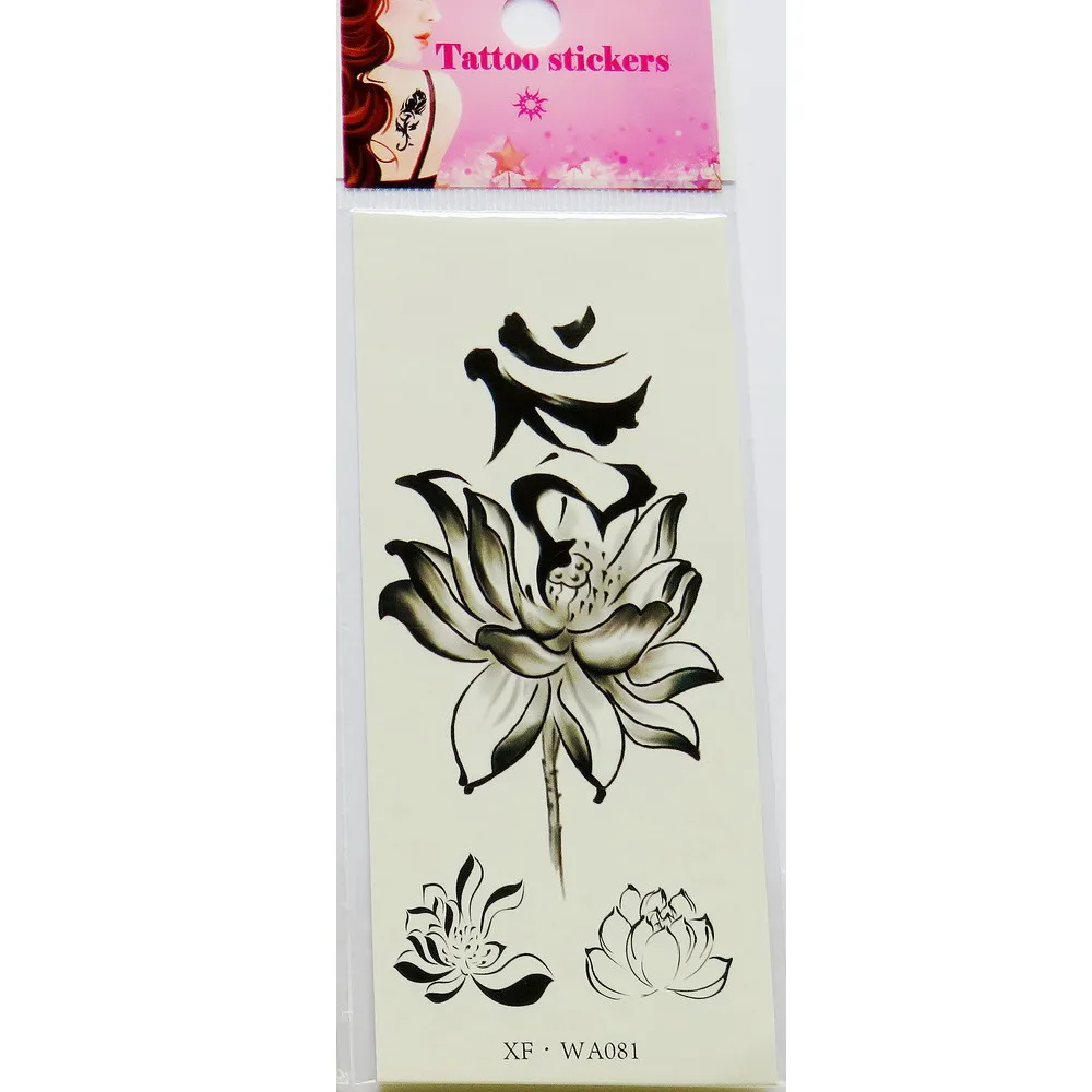 Водонепроницаемый Временные татуировки 3D бабочка цветок поддельные татуировки стикер - Цвет: D