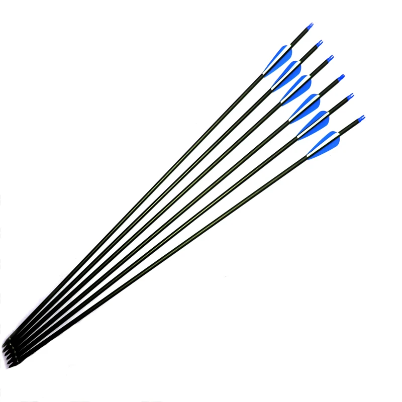 30 inch Spine 500 Carbon Arrow for Compound & Recurve Bow Hunting and