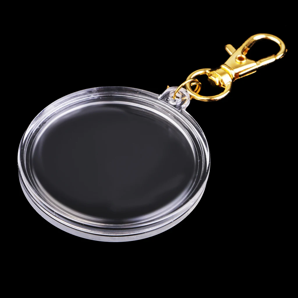 Multi-Fonction Coin Holder Keychain Coin Storage Key Ring DIY Photo Frames Home Decor