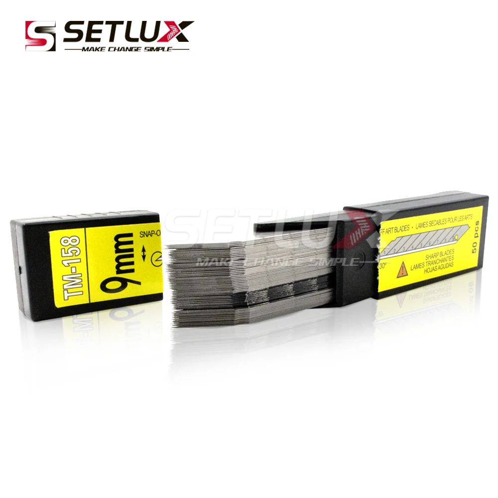 2 шт. SDI Procision Cutter + 100 лезвий безопасный замок 9 мм нож из нержавеющей стали для