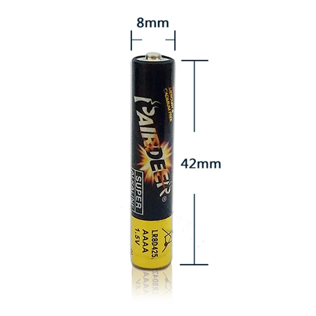 Lot de 10 piles batterie lithium et alkaline lr03 aaa, 1.5 V, PAIRDEER