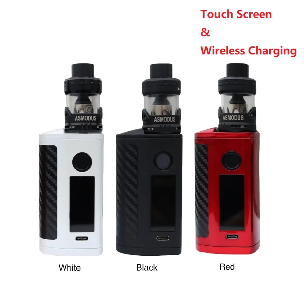 Asmodus Minikin 3 S 200 W TC Kit con 2 ml/3,5 ml Subohm Viento tanque y 0.15ohm bobina pantalla táctil e-cig Vape Kit Vs Vape Dron perdido - 1
