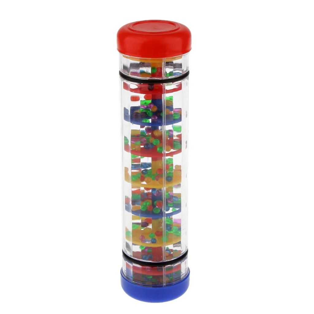 MagiDeal Hot Sale 1Pc Plastic Rain Sound Maker Shake Colorful Beads for Children Baby Kids Learn Play Toy Birthday Gift 3kinds