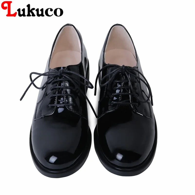 

2018 Lukuco High quality Flats Genuine Leather large size 38 39 40 41 42 43 44 45 46 47 48 Handmade Custom Women Dress Shoes