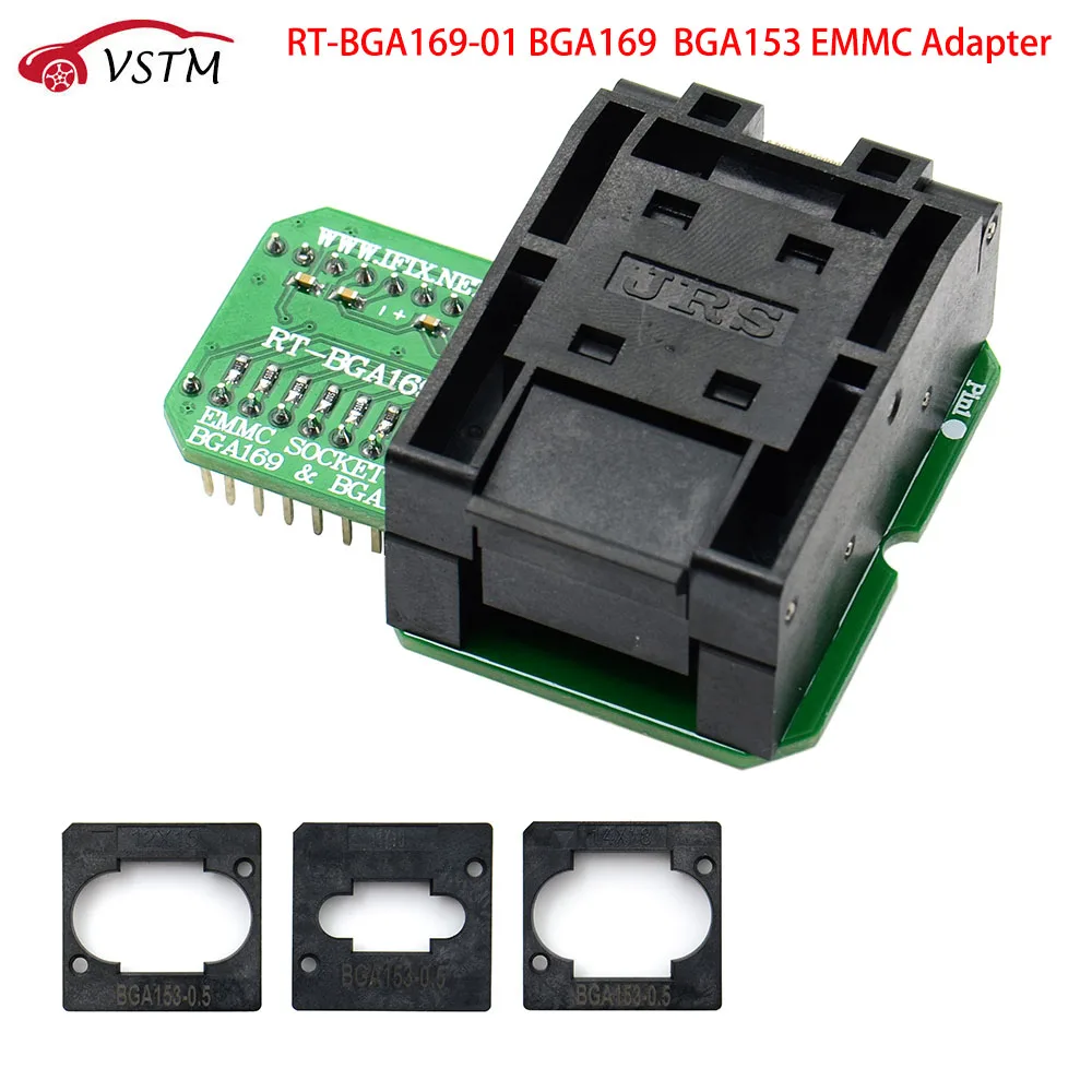 Адаптер EMMC версии 2019 с 3 боксами BGA для программатора RT809H|Программаторы