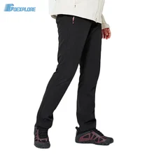 Goexplore Штаны для прогулки Для женщин утолщаются Водонепроницаемый ветрозащитный дышащий Пеший Туризм Отдых лыжные брюки зима флис спортивные штаны Для мужчин