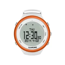 SUNROAD восхождение для мужчин's цифровые спортивные часы-барометр альтиметр часы компасы подсветка водостойкие Смарт Спорт(оранжевый
