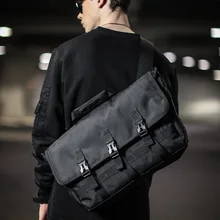 Мужская однотонная черная сумка, модная сумка для езды на велосипеде, Большая вместительная спортивная сумка для мужчин и мальчиков, сумка через плечо для велосипеда