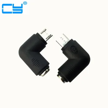 

300pcs/Lot DC5.5*2.1mm Female to Micro USB Male Adapter 90 Degree 12V DC Power Adapter Free shipping By DHL UPS FedEx