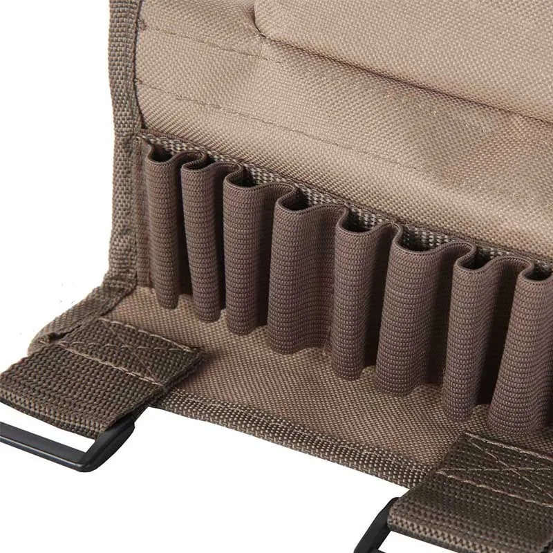 Top Quality Tactical Buttstock Cheek Comfortable Resto con Munizioni Carrier Cassa Del Shotgun Shell Pouch Holder Ammunition Bag