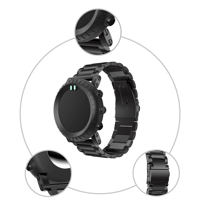 Stainless Steel 25mm Quick Release Wristband Bracelet with Connector Tool