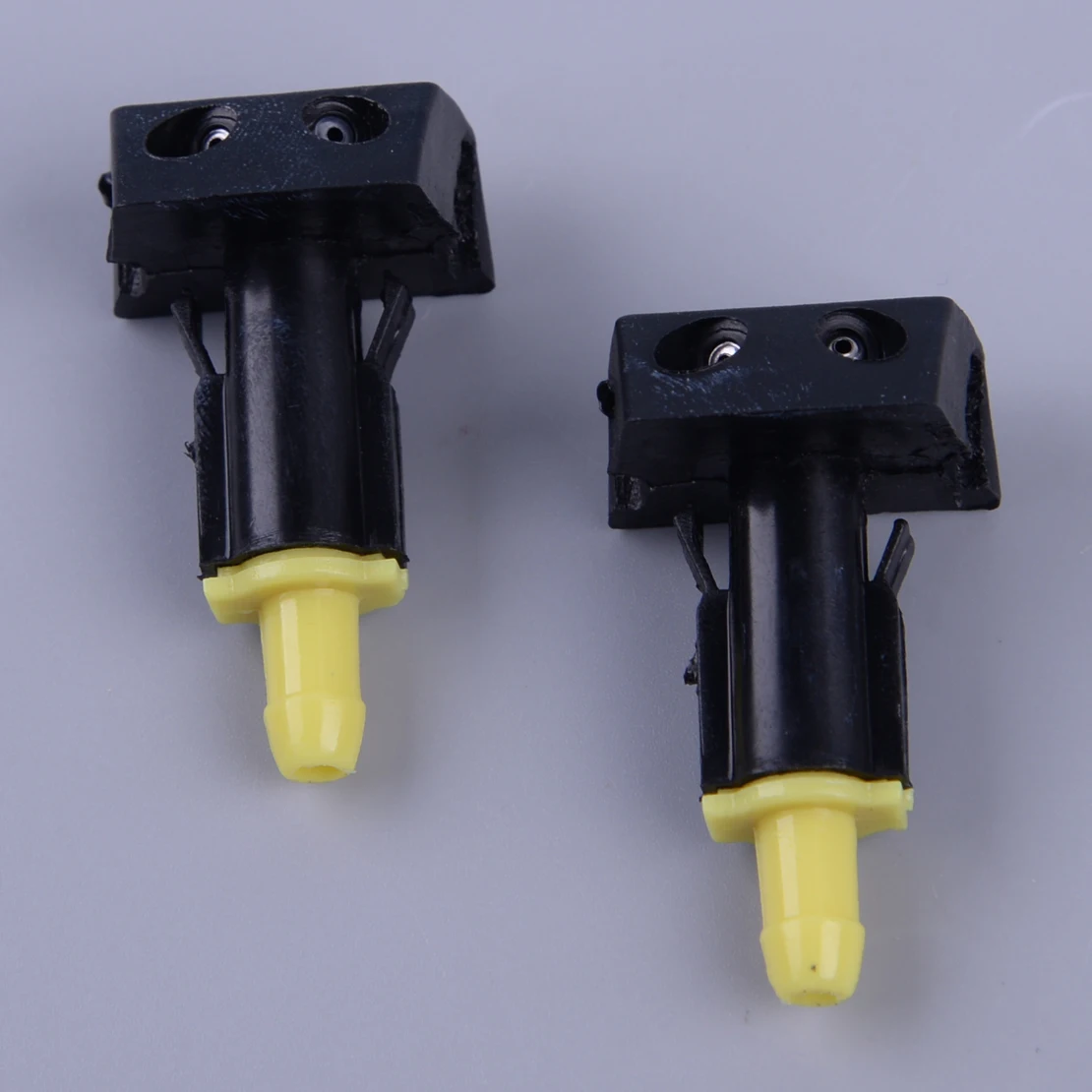 

CITALL 2Pcs Black Plastic Car Windshield Washer Wiper Water Spray Nozzle Fit for TIIDA Nissan