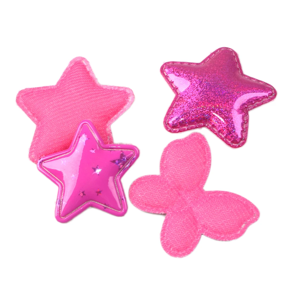 

25 Pcs Star Butterfly Bow-knot Non-woven Patch For Decoration Clothing Wedding Dressing Handmade Craft,25Yc6829