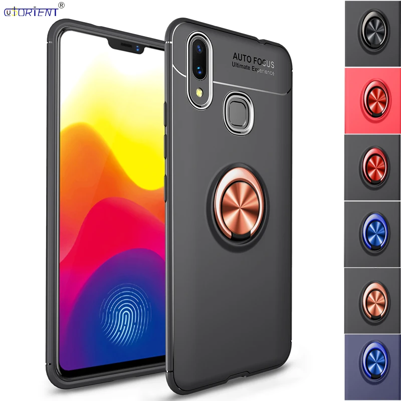 

Matte Cover Xiaomi Mi Max 3 Soft Silicone Bumper Case Xaomi Xiomi Mi Max3 Stand Ring Shockproof Back Case Car Holder Phone Funda