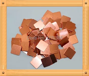 

Free Shipping!!! 10pcs Copper sheet 15MM 0.3mm laptop heatsink Graphics thermal pad copper sheet module