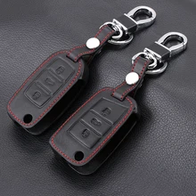 Télécommande en cuir véritable pour voiture, etui clés, pour Skoda Octavia 1 2 3 A5 A7, Kodiaq Karoq 2017 Rapid Fabia, superbe Yeti, accessoires