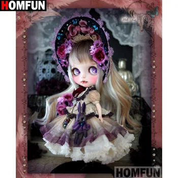 

HOMFUN Full Square/Round Drill 5D DIY Diamond Painting "Cartoon girl" Embroidery Cross Stitch 5D Home Decor Gift A14521
