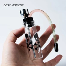 Уютный момент стеклянные трубы для кальян для курения Somke трубы для курения кальяна стиль просто управление прочная трубка YJ029