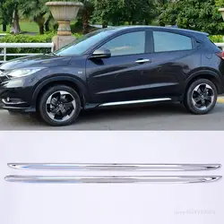 Для Honda hr-v HR-V Vezel 2014-2019 внешняя ABS Хромированная боковая юбка Обшивка двери Обшивка кузова Накладка для коробки передач автомобиль Стайлинг