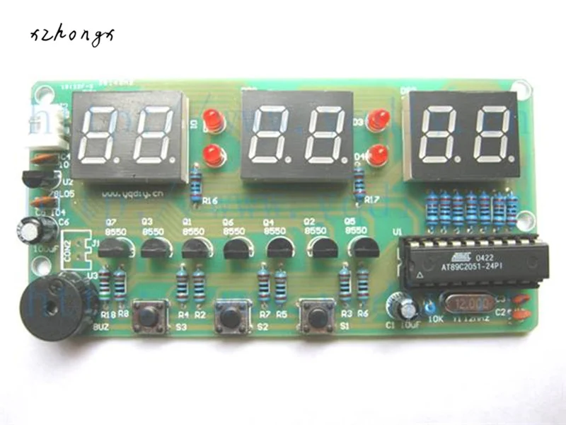 XNWY C51 Digital Electronic Clock Suite DIY Kits Six 6 Bits Electronic