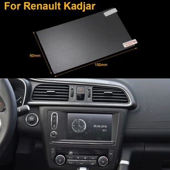

free shipping Tempered film car screen protective film for renault Kadjar 2015 2016 2017 2018