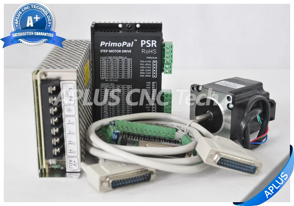1 осевой шаговый двигатель NEMA 23 212oz in и драйвер PSR5042 36В комплект питания|motor