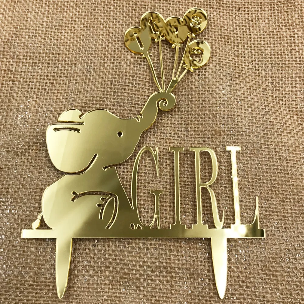 It is a BoyGirl Cake Topper Little Man Baby Shower Birthday Party Kids Baby Gender Reveal Acrylic Silhouette Cake Topper (4)