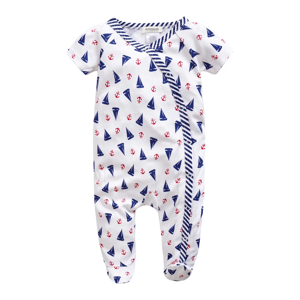 

Kavkas Bamboo Fiber Cotton Baby Boys Romper Short Sleeve Soft Baby Summer Clothes Roupa De Bebes Newborn Baby Jumpsuit Costume